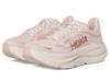 HOKA Bondi 9 Wide Track Field Running Size Greyish Pink X Pale Pink Women's & Shoes, 25.0,