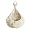Cotton Rope Wall Hanging Fruit Baskets Breathable Boho Onion Container Vintage storage bag  Ginger