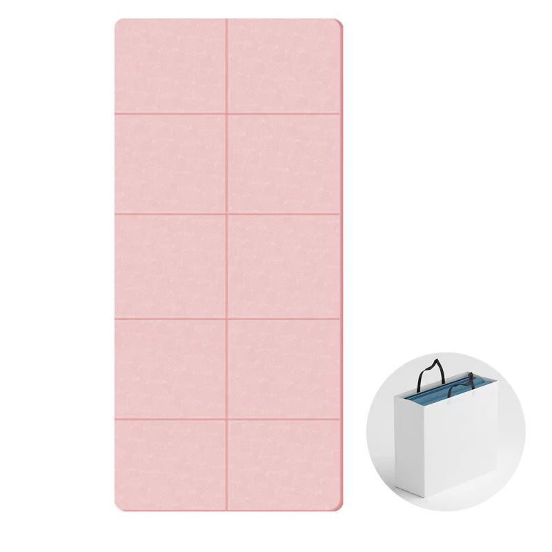 Tappetino da Yoga Pieghevole Antiscivolo Portatile Insonorizzato Inodore e Set con Corda per Saltare