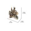 Ancient Egypt Death God Anubis Jackal Head Brass EDC Knife Beads DIY Paracord Woven Lanyard Pendants Jewelry Outdoor Accessories