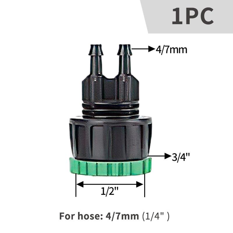 Garden Hose Y Shape Connector 1/2" 3/4" Faucet Hose Quick Joint Kit Hose Connector Garden Accessories Ibc Tank Adapters
