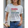 Women's T Shirt Basic Letter Print Short Sleeve Regular Tops Round Neck Daily Weekend Black White Blue Purple Gray