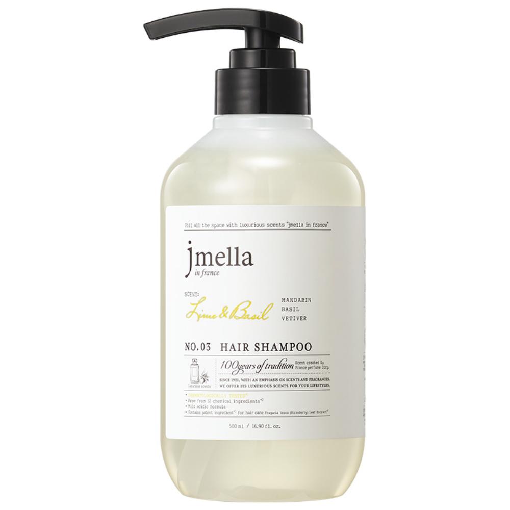 J.Mella in France Lime & Basil Hair Shampoo Citrus Scent 500ml 1 pcs