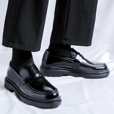 Leisure Business Men's Derby Shoes Classic Black Slip On Loafer Comfortable Driving Outdoor Party Wedding Men's Trend Shoes