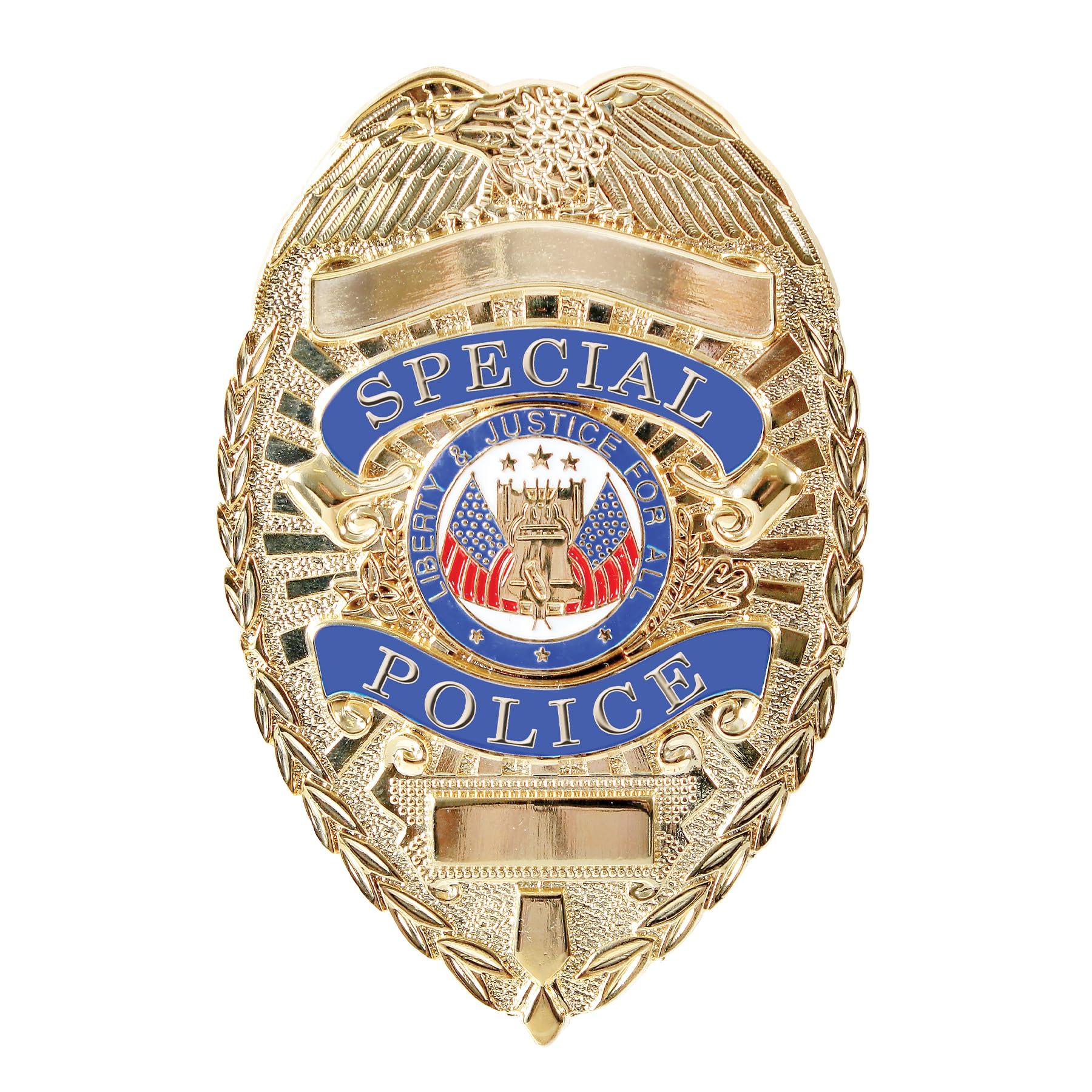 Special Police Shield Badge, Gold