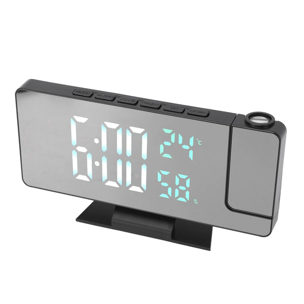 Digital Alarm Clock Large Display LED and Mirror Desk Clock 3 Brightness Levels Modern Electronic Clock for Bedroom
