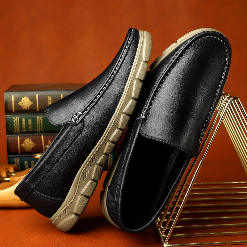 Newest High Quality Soft Cow Leather Men'S Shoes Luxury Loafers Men Business Dress Shoes Classic Moccasins Vintage Driving Footwear