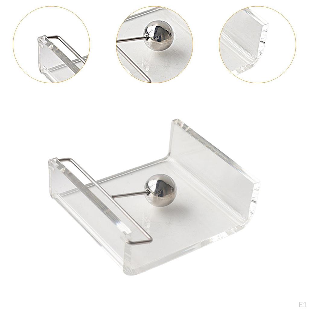Acryl Serviettenhalter Transparent Modern für Papierservietten Tischspender mit Edelstahl