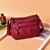 New Fashion Trend Mother Bag Portable Large Capacity Middle-aged and Elderly Women's Bag Soft Leather Anti-splashing Single Shoulder Messenger Bag