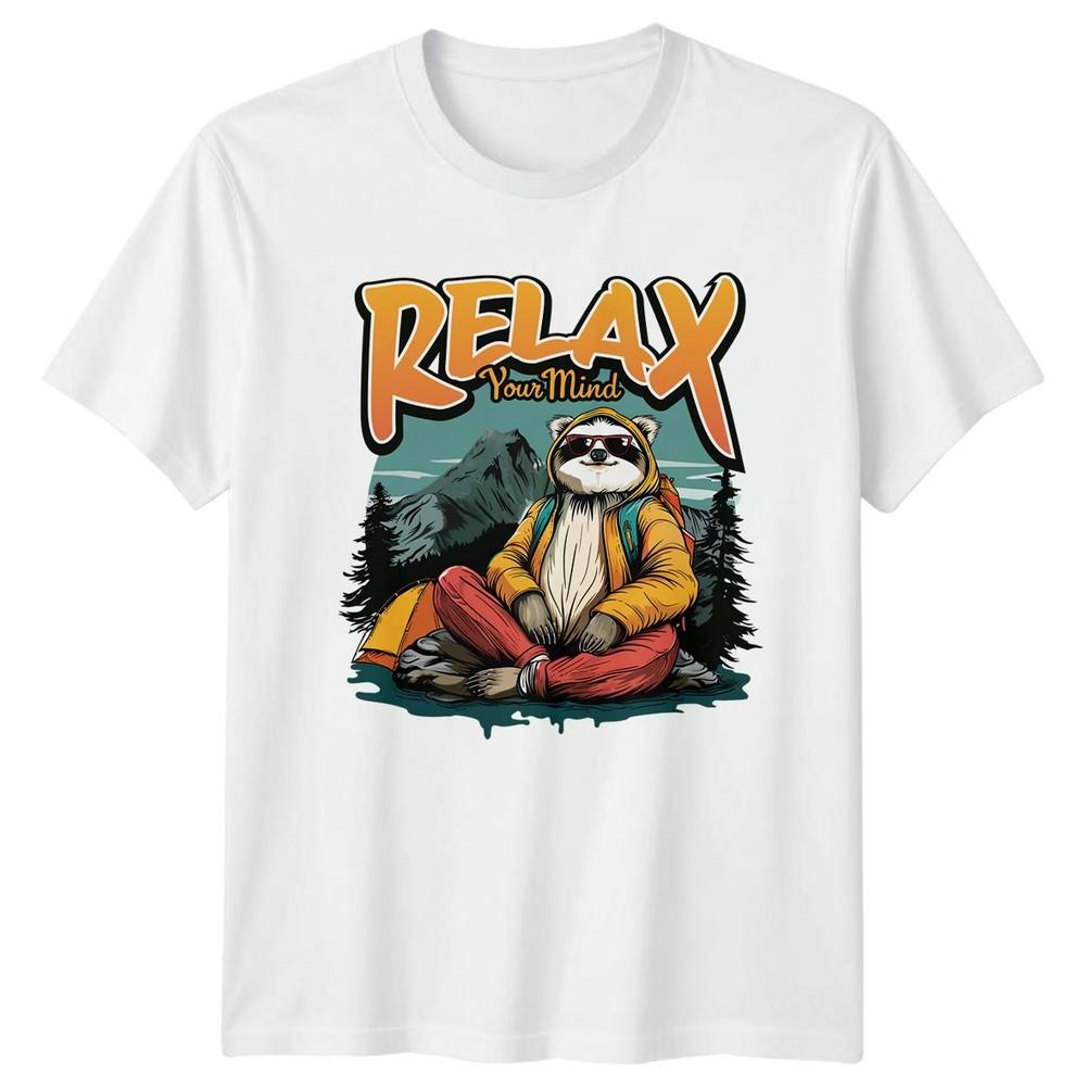 Relax Your Mind Unisex TShirt Meditation Mindfulness Gift For Him And Her S