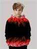Kinderkleidung Jungen Hoodies Langarm 3D Flammendruck Kinder Frühling Herbst Kleidung Beiläufige Stilvolle Junge Mädchen Kleidung Pullover Tops