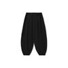 Li Ning X Jackie Chan Collaboration Solid Color Loose Fit Casual Pants Men bottoms Black AKXU091-2