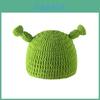 Shrek Monster Style Knitted Hat With Cozy Material For Winter Outdoor Activities