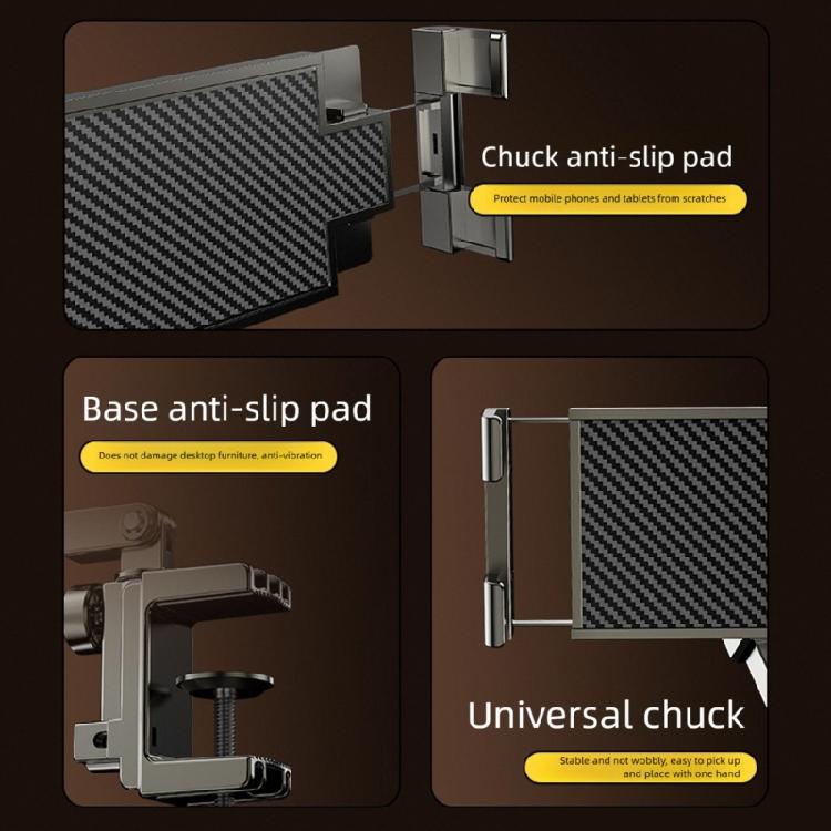 Tablet Holder for Bed Adjustable Tablet Phone Bed Stand Mount 360 Degree Rotatable Foldable Carbon Steel Arm Holder