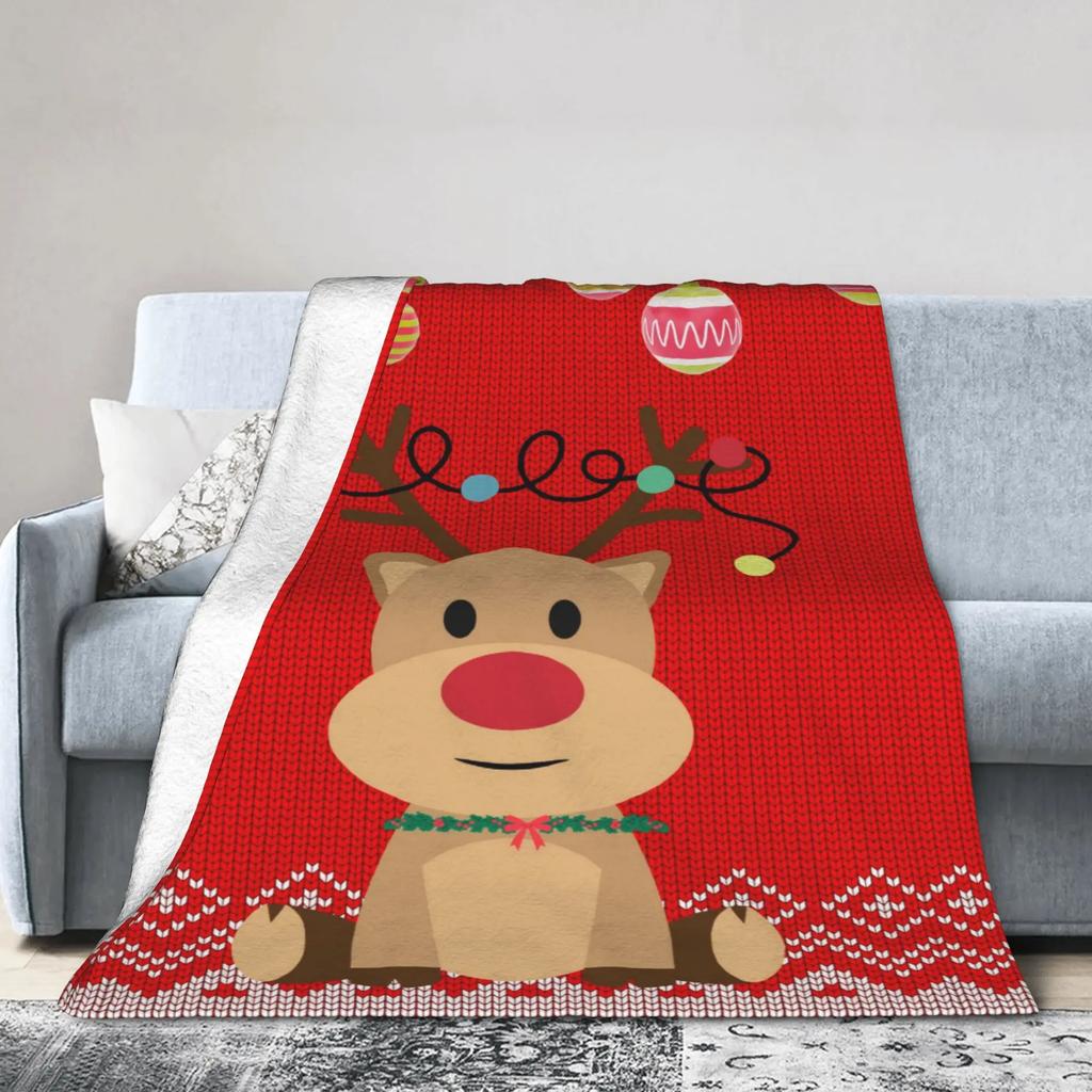 Świąteczny Koc z Flaneli ze Świętym Mikołajem Super Ciepły Zimowy Koc Rzutowy dla Dzieci Dorosłych Pokoju Dziennego Pokrowiec na Kanapę Łóżko