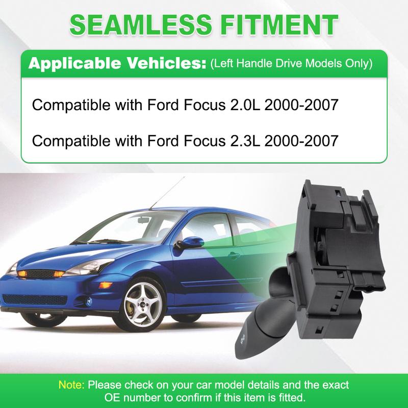 Car Turn Signal Switch Head Light Stalk Combination Switch for Ford Focus 2.0L 2.3L 2000-2007 Left Handle Drive