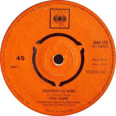 7inch Record EYDIE GORMÉ - Everybody Go Home AAG170 CBS 1963 UK Jazz Used