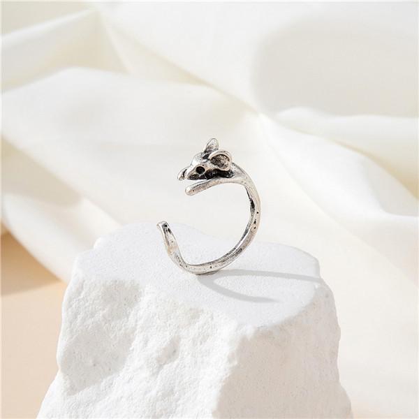 Cartoon Mouse Adjustable Ring: European & American Fashion for Women