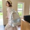Schoolbag Korean Version Ins Sweet Floral Versatile Backpack Women's Fashion Lightweight Casual Versatile Large-capacity Student Schoolbag