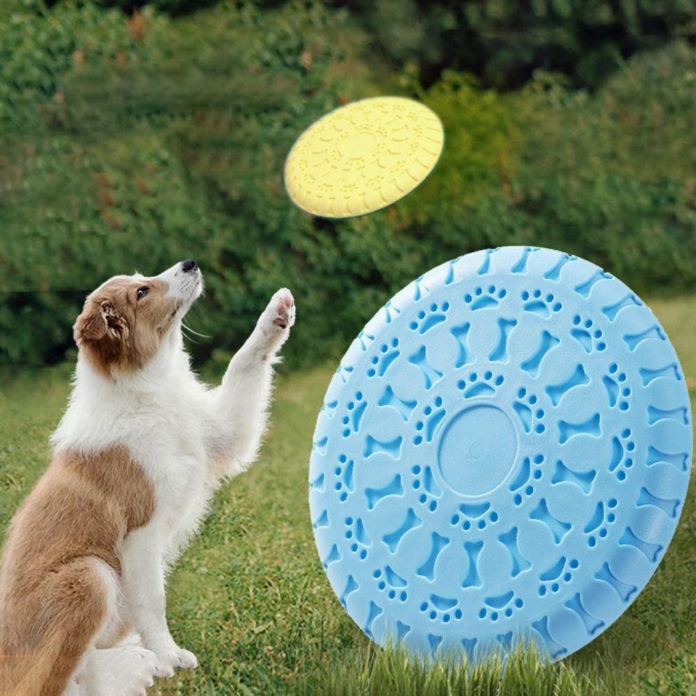 Bite Resistant Dog Training Throwing Toys Soft Pet Training Disc Dog Flying Disc  Feed Water
