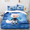 Gacha Life Academia Anime Zestaw Poszwy na Kołdrę z Poszewkami na Poduszki Poliester Nastoletni Dziecięcy Zestaw Pościeli Pełny Queen King Rozmiar Pościel