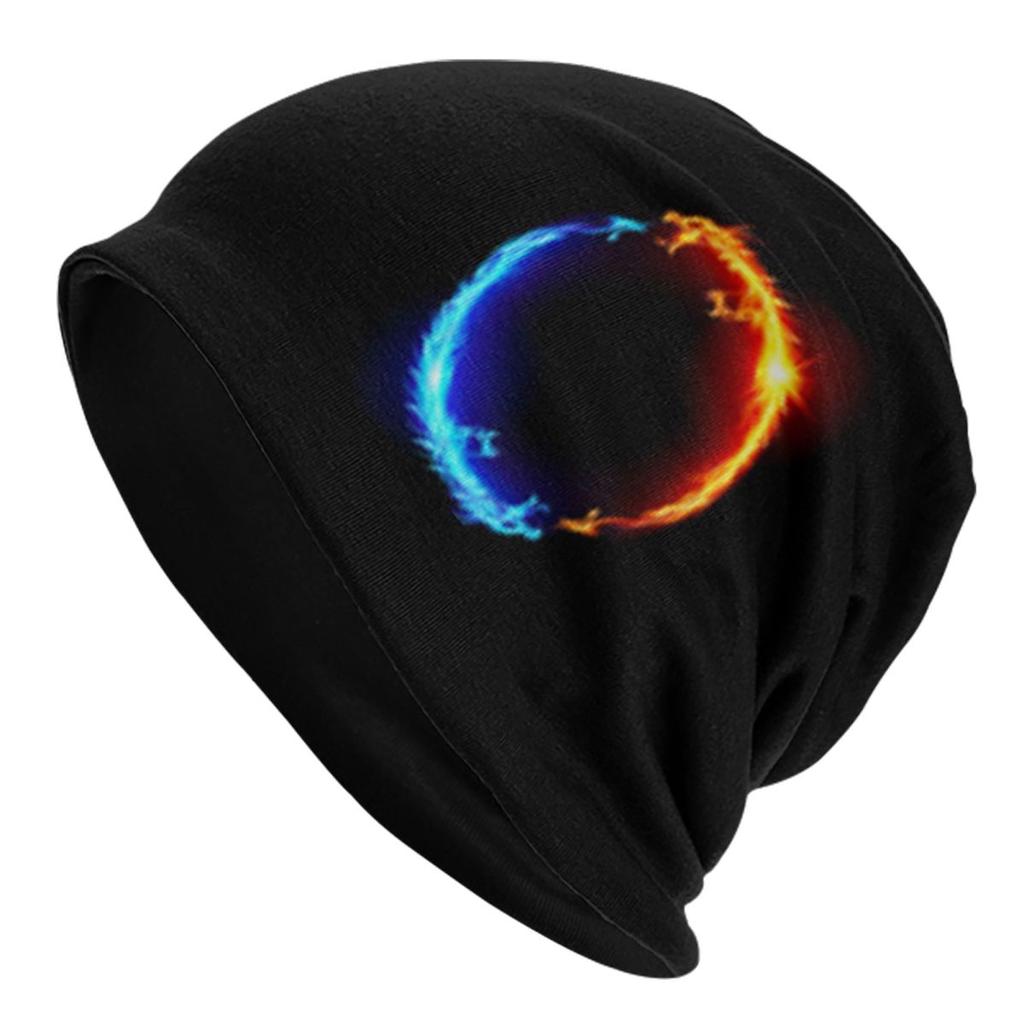 Red Fire Dragon Unisex Women Adult Beanies Caps Knitted Bonnet Hat Warm Fashion Autumn Winter Outdoor Skullies Hats