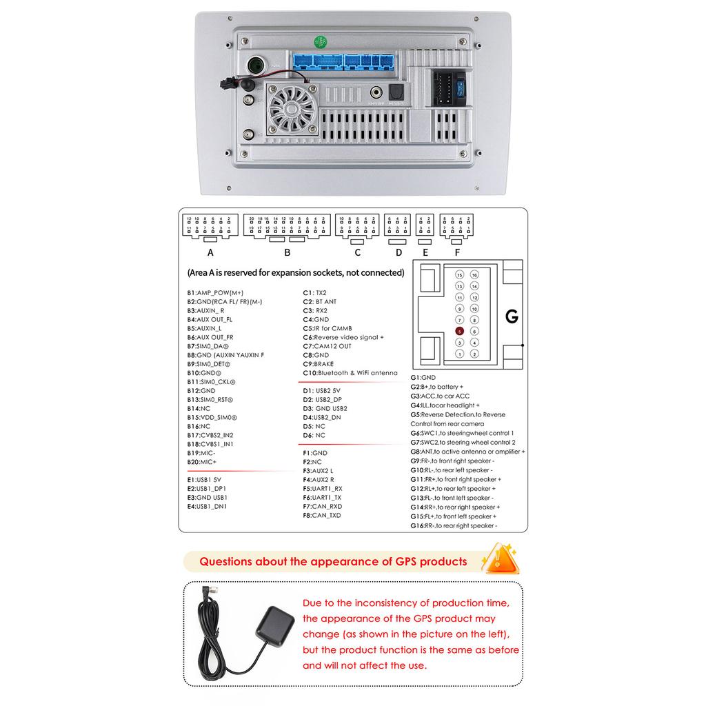 Hizpo Stereo 4G-LTE Carplay Android Auto per Honda Odyssey 2005 - 2010 Autoradio Lettore Multimediale Navigazione Stereo Schermo Intelligente DSP 5G WIFI