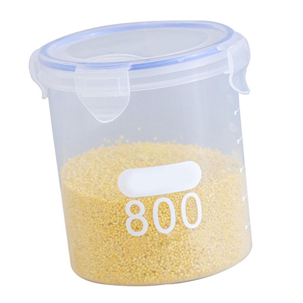 Sealed Canister Multifunctional Transparent Plastic Milk Powder Grains Cereal Storage Jar with Lid for Kitchen