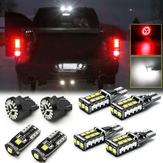 8x Universal Car LED Bulb Kit For License Plate Lamp Reverse Backup Brake Light