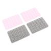 4pcs Silicone Suction Phone Case Easy To Use Multi Functional Phone Suction Grip Holder Pink Grey