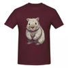 Whimsical Wombat A Playful Cartoon Character 100 Cotton Tshirt Unisex Funny T Shirts Unisex Oneck Short Sleeve S6xl