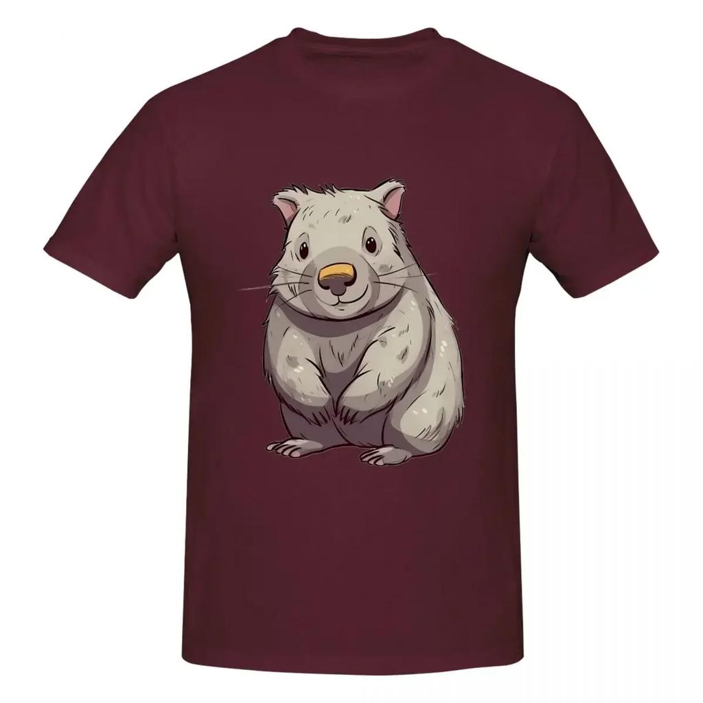 Whimsical Wombat A Playful Cartoon Character 100 Cotton Tshirt Unisex Funny T Shirts Unisex Oneck Short Sleeve S6xl