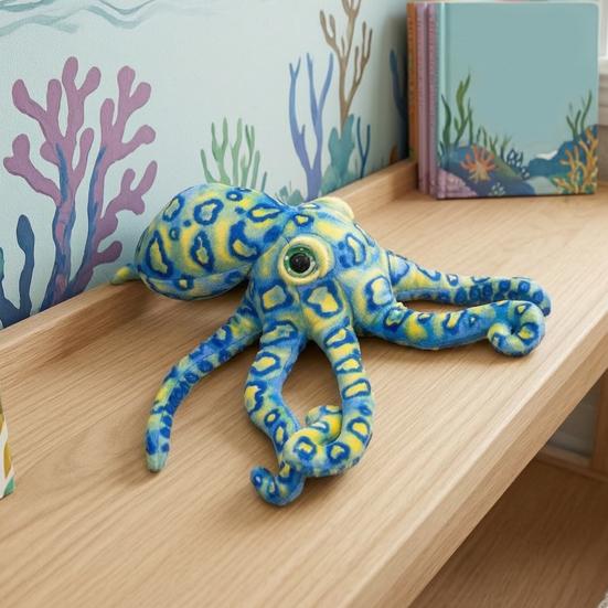 Realistic Octopus Plush Toy Soft Stuffed Animal Doll Cute Sea Creature Pillow for Kids