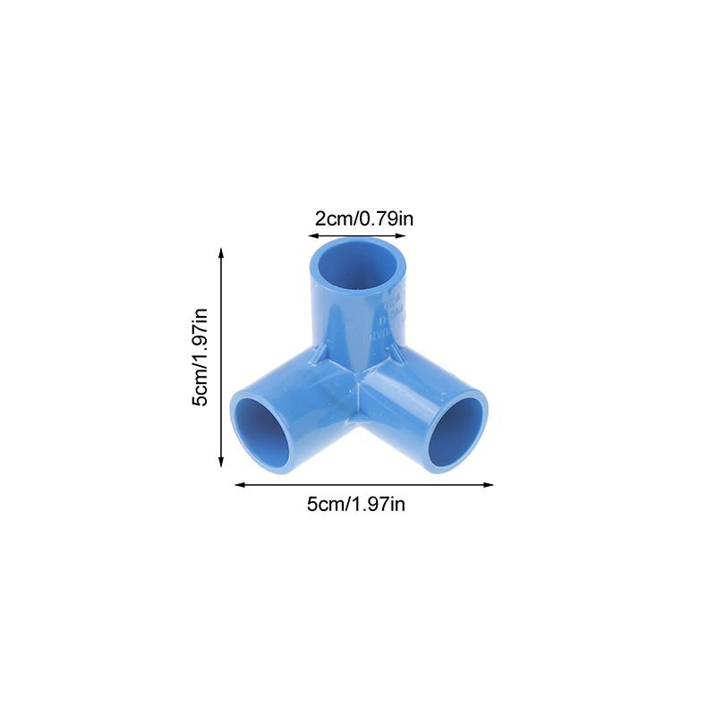 10Pcs Pvc Elbow 3 Way Pipe Fittings Pvc Garden Right Angle Tee Corner Joint Tent Feet Corner Center Connector