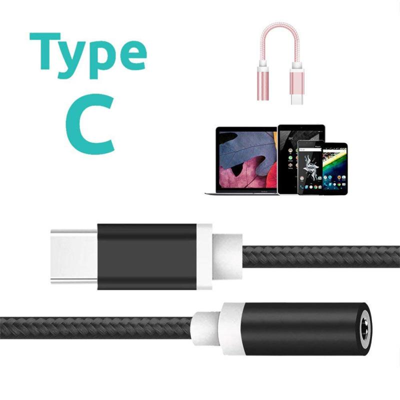 Type C To 3.5mm Jack Earphone Audio Adapter Aux Cable Usb C Male To 3.5 Female Audio Aux Converter