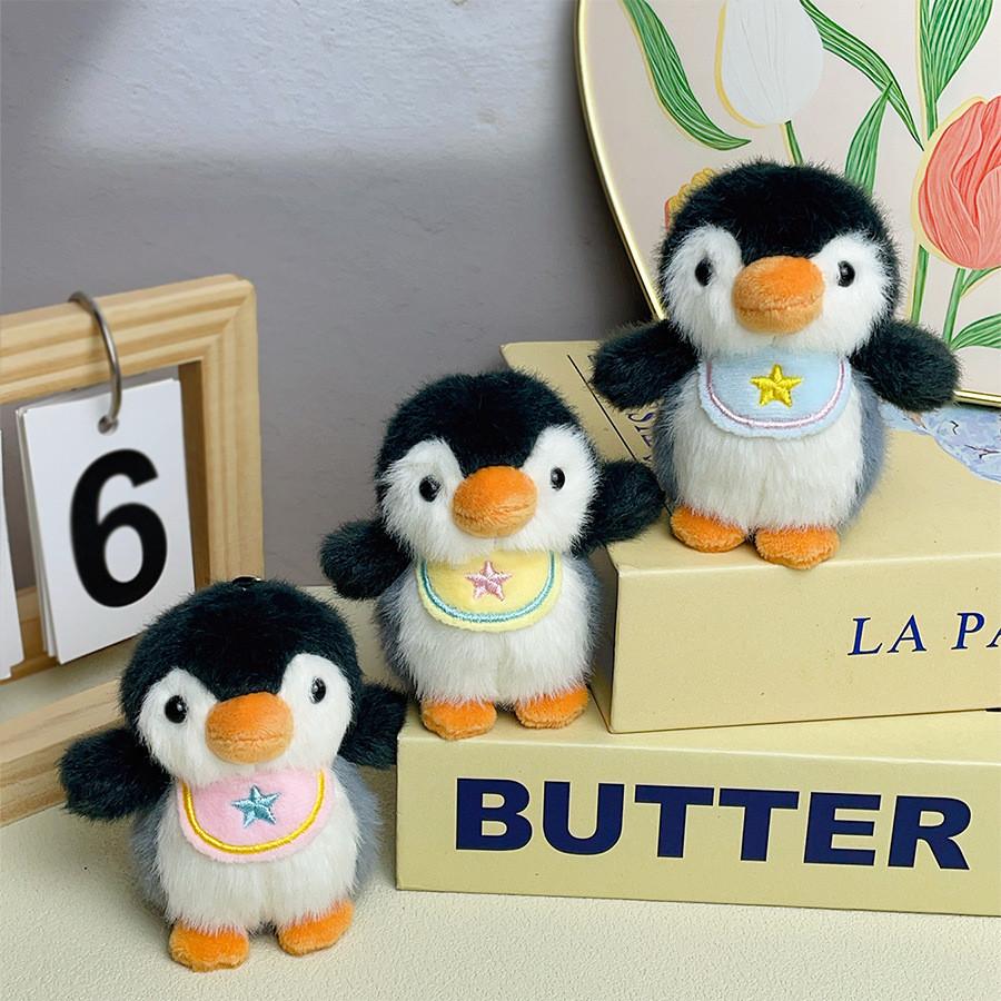 Cute Cartoon Penguin Plush Keychain With Polyester Fiber Filling For Kids And Teens