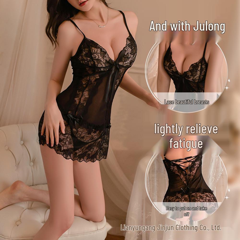 

Women s Lace Strappy Nightgown - Forbidden Fun Quick Release Set One Size 80-125 Jin