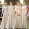 Long-sleeved Bridesmaid Clothes Spring And Summer High-end Sense Of Niche Wedding Sisters Champagne Color Can Usually Wear Dresses