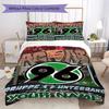 Custom Name Hannover 96 Pattern Bedding uilt Set uilt Cover Pillowcase Home Decoration Birthday Gift (1*duvet cover+2*pillowcase without core)