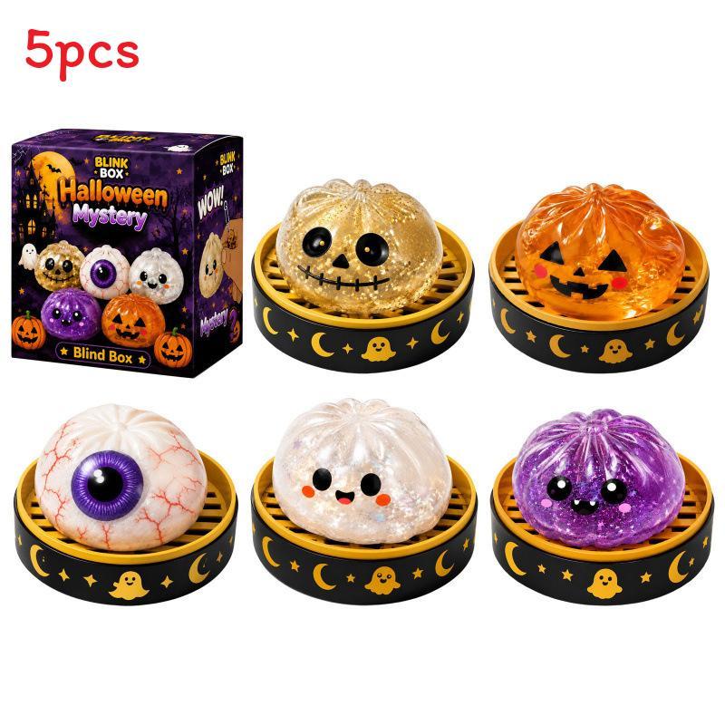 Halloween Ghost Stress Relief Toy Set With Tpr Material For Relaxation And Anxiety Relief