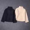 Elegant High-End Women's Lambswool Zipper Stand Collar Jacket for Autumn/Winter