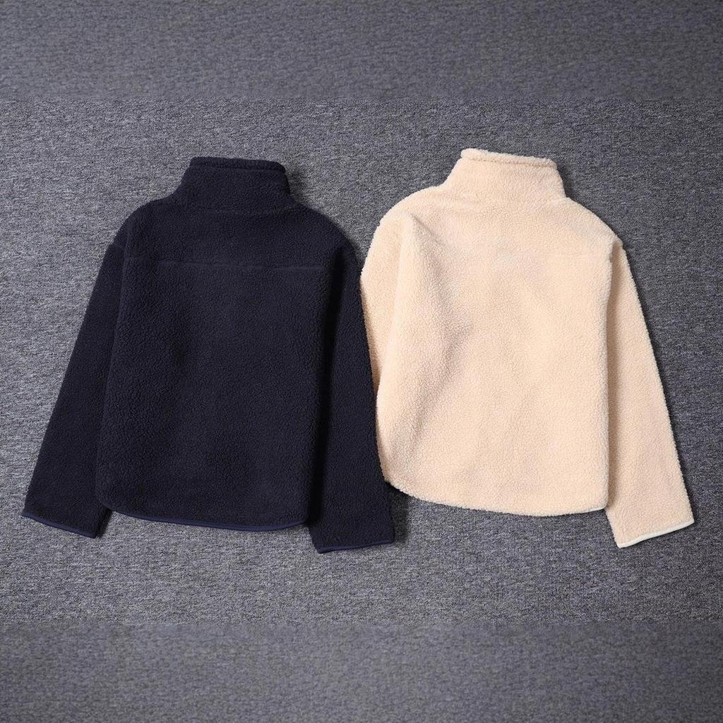 Elegant High-End Women's Lambswool Zipper Stand Collar Jacket for Autumn/Winter