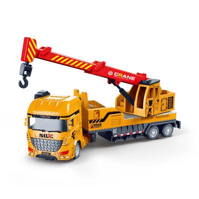 Simulação Engenharia Inercial Caminhão Guindaste Caminhão Elevação Resgate Veículo de Transporte Modelo Brinquedo Infantil Presente de Aniversário B209