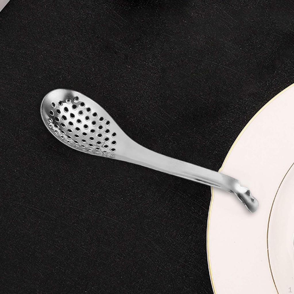 Elegant Stainless Steel Perforated Spoon for Gourmet Cooking