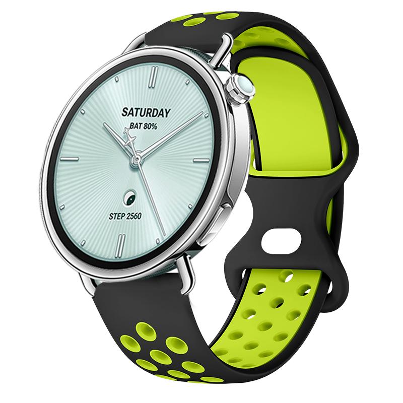 Rundloch-Armband für Xiaomi Watch S4 41mm Schnelltrocknendes Atmungsaktives Sport-Armband für Xiaomi Watch S4 41mm Weiches Silikonband
