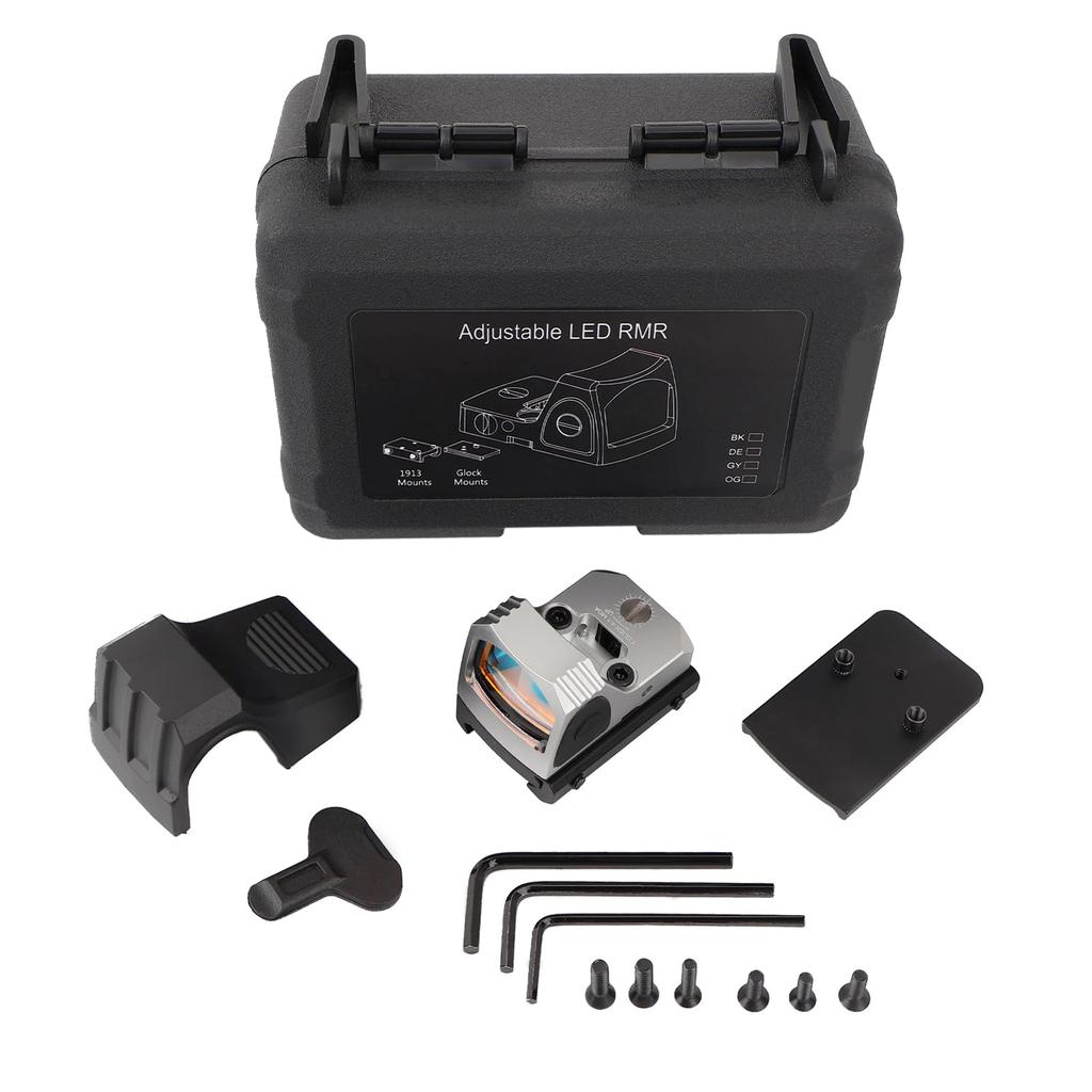 ZZ 1x24 Mini Red Dot Sight, Red Dot Sight tip RMR, Red Dot Sight deschis pentru Airsoft, Compatibil cu șine de 20mm și Glock (SL)