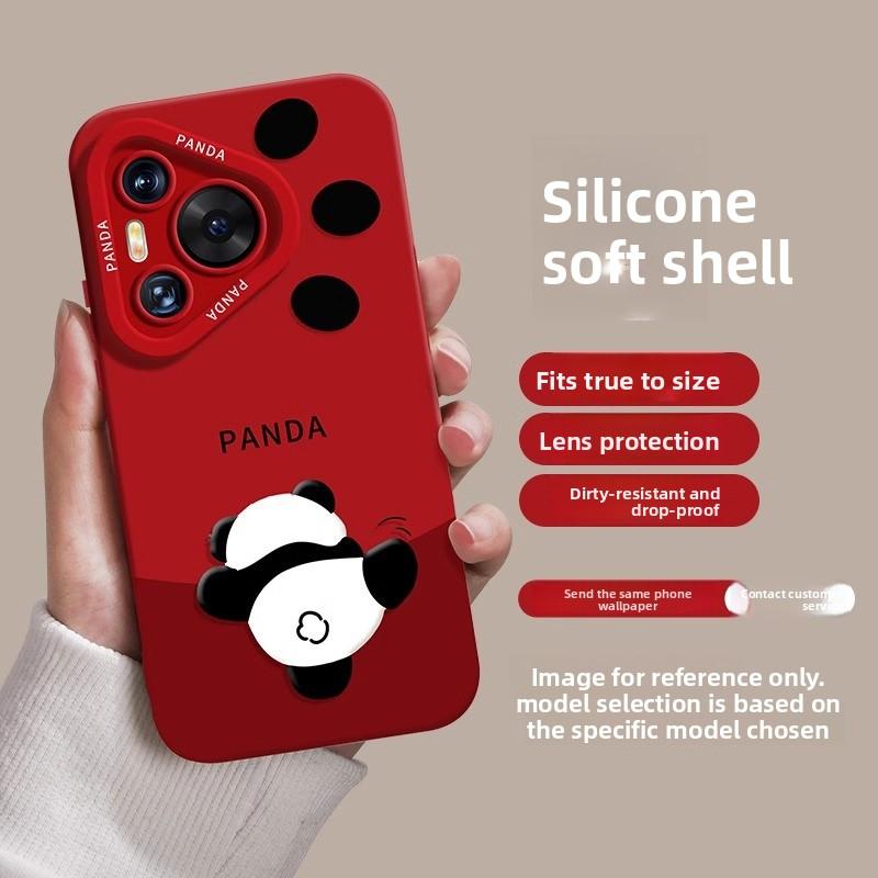 Kompatibel mit Huawei Pura 80 Handyhülle Neu 80 Pro Panda P70 Nische P70 Pro Niedlich 60 Stoßfest Trendig Lustig