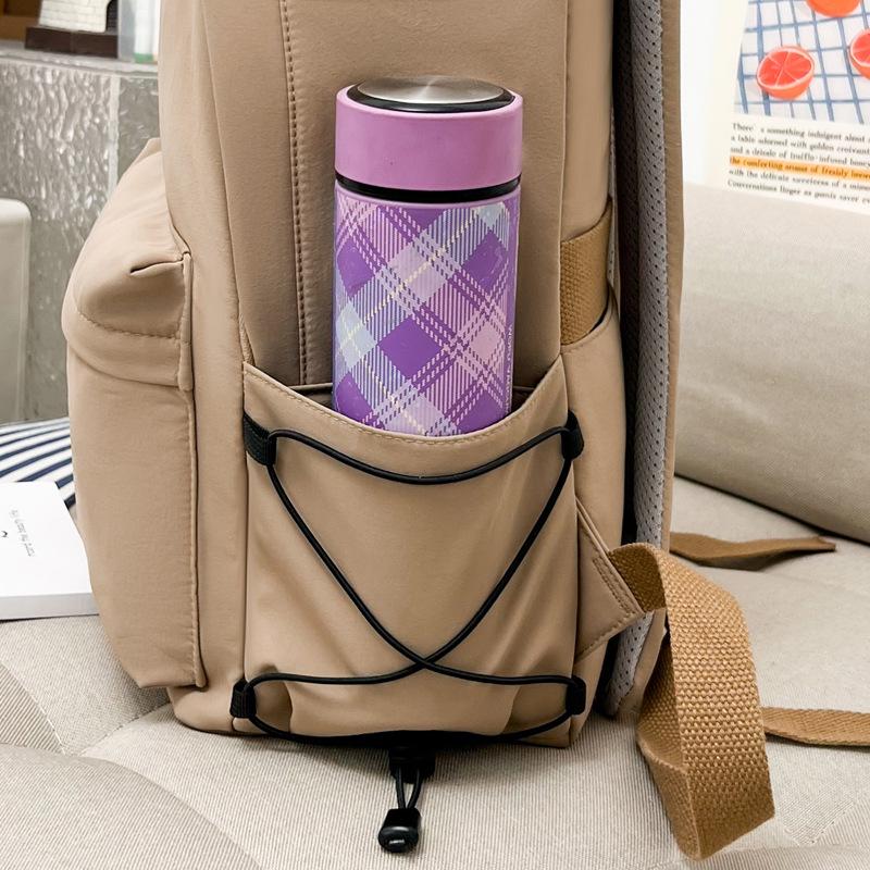 Schoolbag New Ins Korean Version Versatile Backpack Simple Commuter Backpack Junior High School Girls College Students Trendy Brand Schoolbag