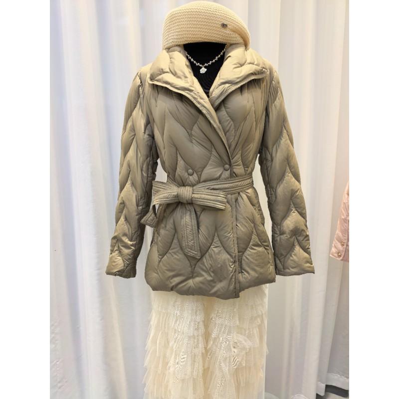 Womens Lightweight Slim Fit Down Jacket 90% White Duck Short Coat Winter