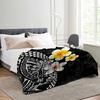 Hawaii orchid flower patterns Blanket for Sofa Bed Travel Camping Living Room Office Conditioning Blanket for All Seasons Gifts